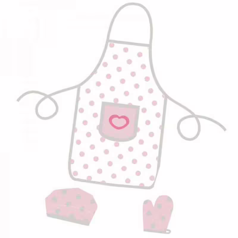 Детски комплект за готвене - престилка, шапка и ръкавица