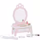 Дървена розова тоалетка за деца