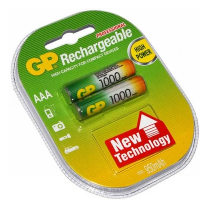 Акумулаторна батерия GP,1,2VDC, 950mAh, AAA, R03, Ni-MH