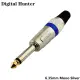 Букса Mono Jack 6.35 mm, Male Plug With Gold Plated Head, Audio Microphone Wire Connector