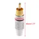 Букса RCA Plug, Video Locking Cable Connector, Gold Plated For Audio Video Cable Professional Made, Stable Performance