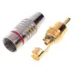 Букса RCA Plug, Video Locking Cable Connector, Gold Plated For Audio Video Cable Professional Made, Stable Performance