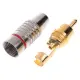 Букса RCA Plug, Video Locking Cable Connector, Gold Plated For Audio Video Cable Professional Made, Stable Performance