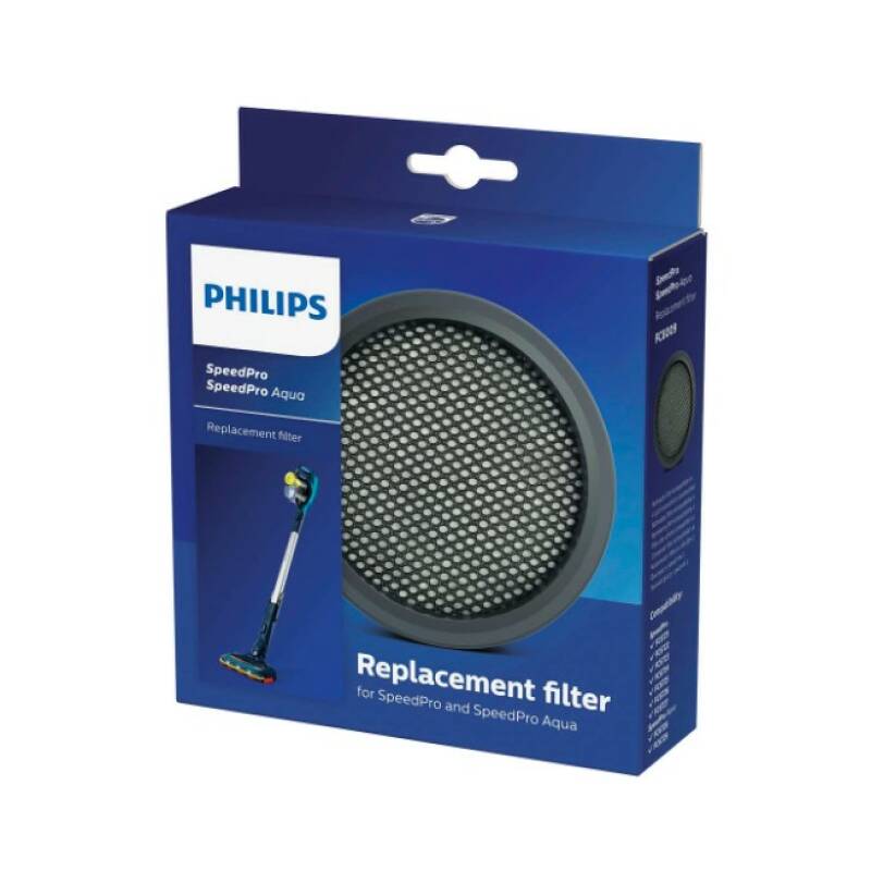Филтър за подмяна Philips FC8009/01 за вертикална прахосмукачка, Съвместим със SpeedPro & SpeedPro Aqua, Миещ се