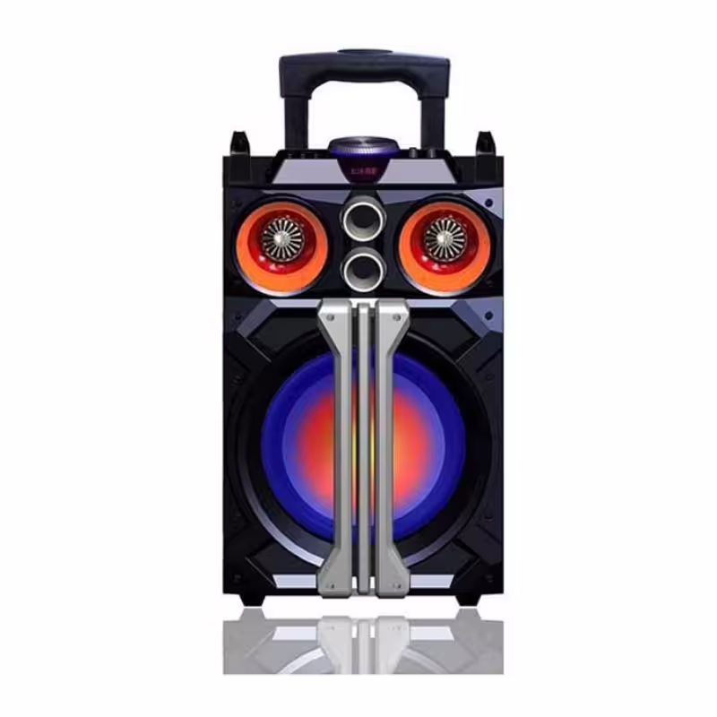 Преносима активна караоке тонколона TSP-2318 12" с вграден усилвател и 1 безжичен микрофон 250W