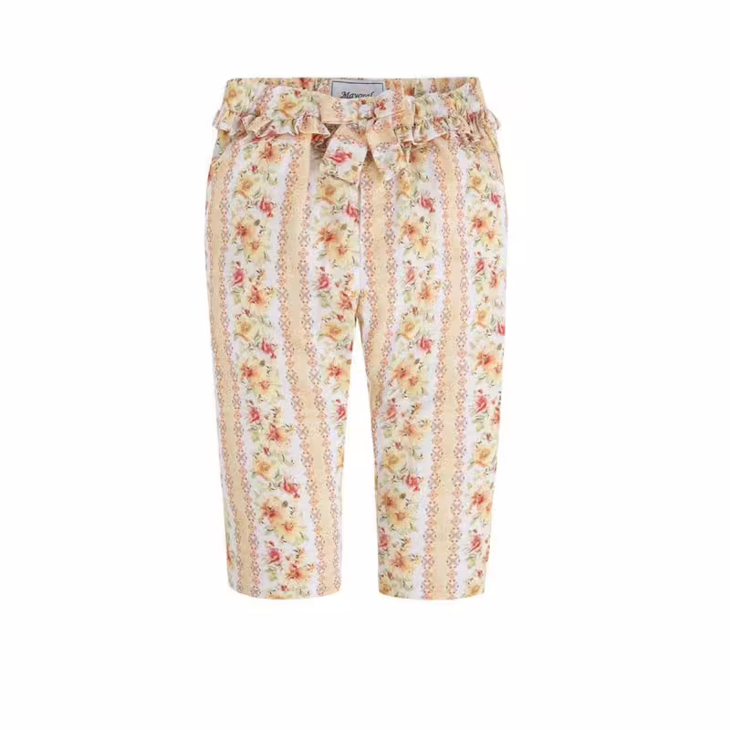 MAYORAL Flower Summer Pant Orange