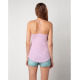 BERSHKA Lace Detail Top Pink