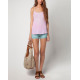 BERSHKA Lace Detail Top Pink