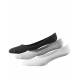 ADIDAS 3 Pack Performance Invisible Thin Socks BWG