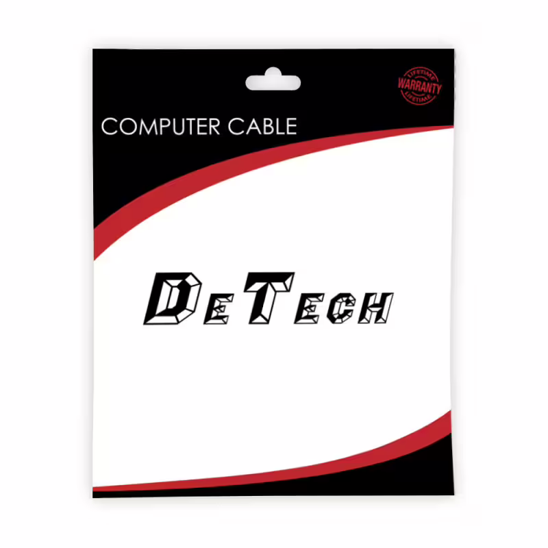 Оптичен аудио кабел DeTech, Toslink, 3.0м, Черен - 18360