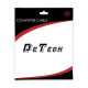 Оптичен аудио кабел DeTech, Toslink, 10м, Черен - 18357