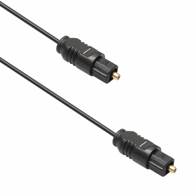 Оптичен аудио кабел DeTech, Toslink, 3.0м, Черен - 18355