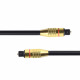 Оптичен аудио кабел DeTech, Toslink, 5.0м, Черен - 18361