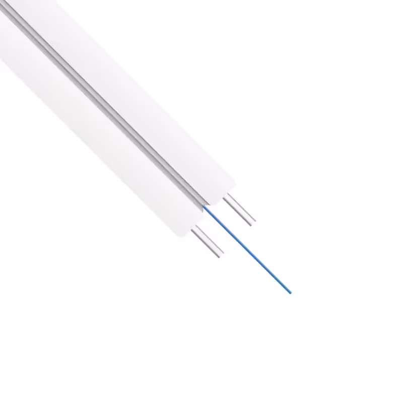 Оптичен кабел DeTech, FTTH, 1 влакно, Indoor, 2000м, Бял - 18415