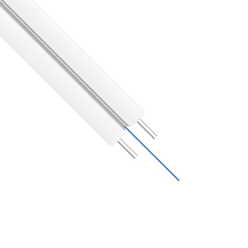 Оптичен кабел DeTech, FTTH, 1 влакно, Indoor, 2000м, Бял - 18415