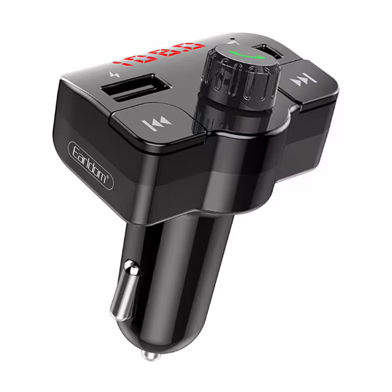 FM Трансмитер Earldom ET-M43, Bluetooth, USB, 5V/2.4A, Черен &ndash; 17389