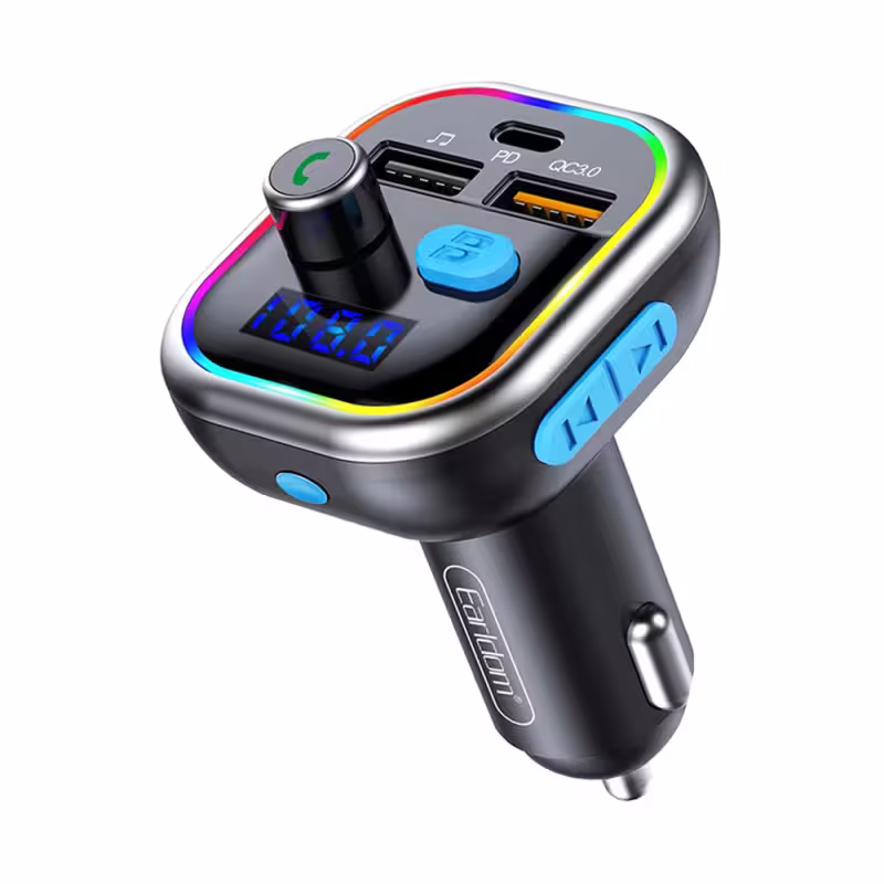 FM Трансмитер Earldom ET-M61, Bluetooth, USB, PD, QC3.0, Черен &ndash; 17383