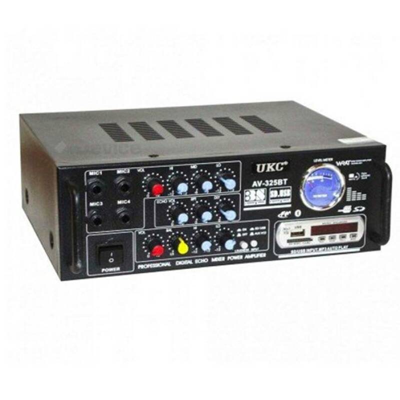 Караоке, блутууд, домашен, аудио усилвател AV-325BT, FM, SD, USB, BLT, 2x120W, 220V
