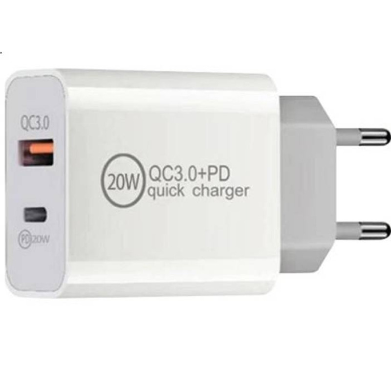 Мрежово зарядно AR-889, бързо зареждане, Type-c, USB, 5VDC, 3,4A