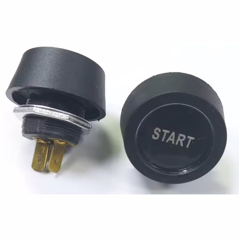Бутон за стартер Start, незадържащ, НО, черен, Ф22mm