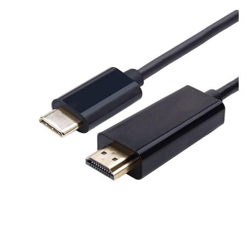 Кабел за телефон към телевизор, компютър, HDMI(м), TYPE-C(м), ULTRA HD 4K, 1m