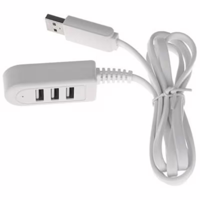 Разклонител USB HUB, 3xUSB, 1,2m, 2,4A