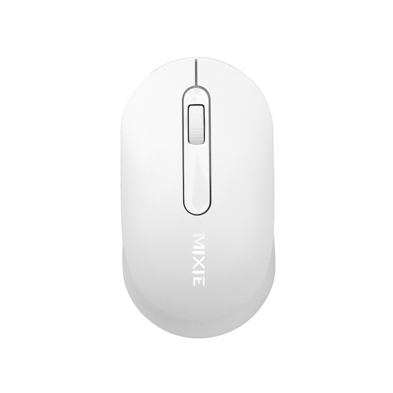 Мишка Mixie R518, Безжична, USB, 3D, Бял - 757