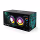 Тонколони Aula N-107, 2x3W, USB, RGB, Черен - 22186