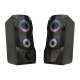 Тонколони Aula N-301, 2x3W, USB, RGB, Черен - 22185