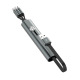 Кабел за данни DeTech DE-C35M, Micro USB, 1.0m, Бял - 40188