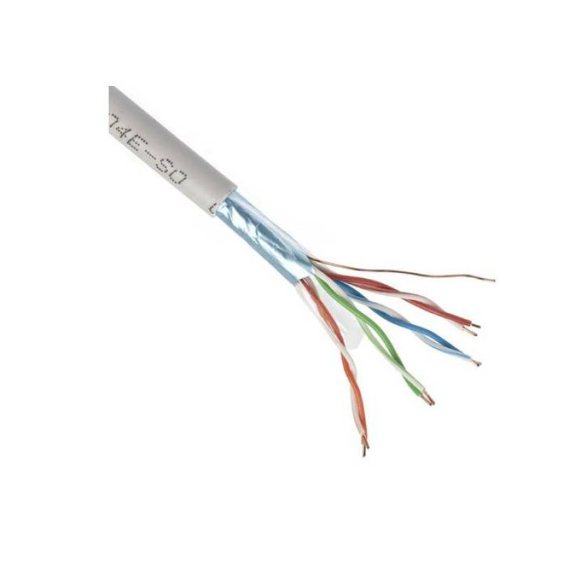  Мрежов кабел FTP, LAN, сив, 4x2x0,4mm2, CAT5E