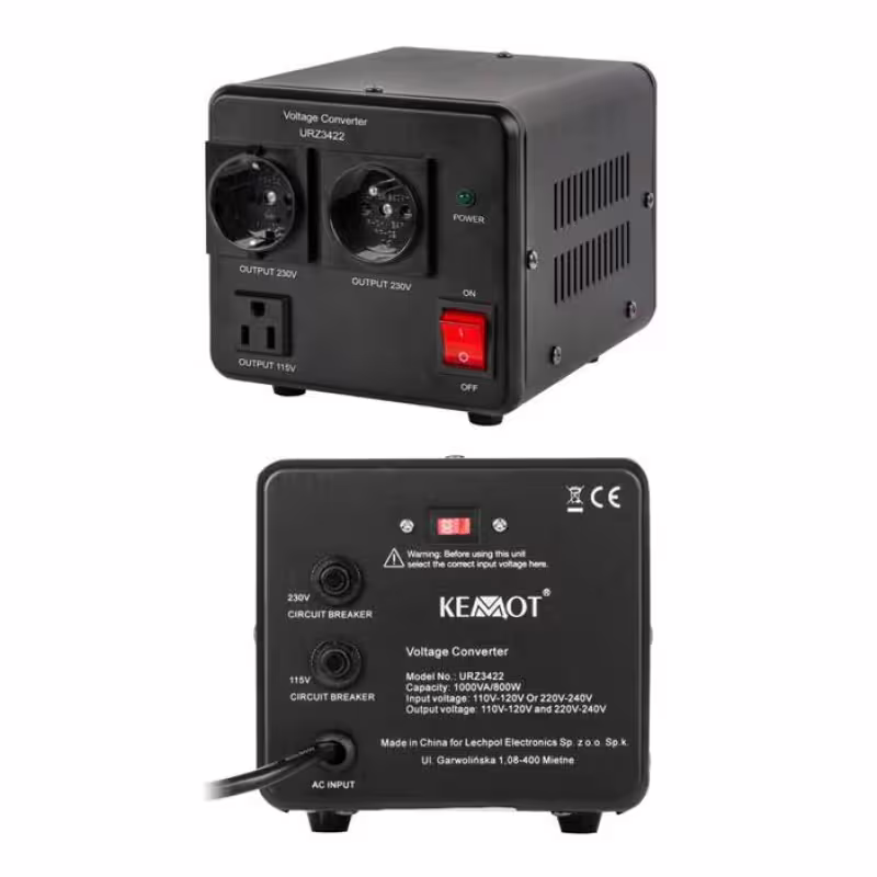 Конвертор URZ3422, преобразувател, 220VAC, 110VAC, 800W, 1000VA