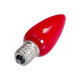 Лампа свещ, червена, цокъл E14, 220V, 40W