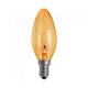 Лампа свещ, оранжева, цокъл E14, 220V, 40W