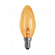 Лампа свещ, оранжева, цокъл E14, 220V, 40W