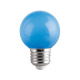 Лампа сфера мини, синя, LED, клас F, цокъл E27, 220V, 1W