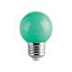 Лампа сфера мини, зелена, LED, клас F, цокъл E27, 220V, 1W