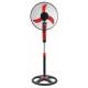 Вентилатор на стойка с таймер sapir sp 1760 km16, 45w, 40 см, 3 степени, регулиране на височината, червен/черен