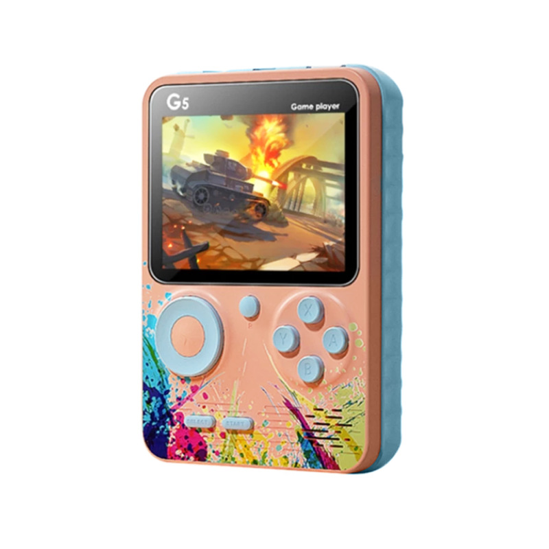 Преносима игрова конзола No brand G5, 3.0", 500 Вградени игри, Розов - 13033