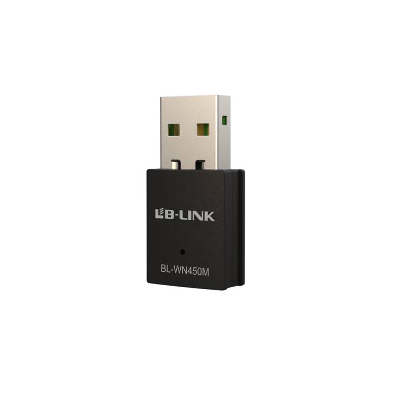 Безжичен мрежов адаптер LB-LINK BL-WN450M, USB, 300Mbps, Черен - 19047