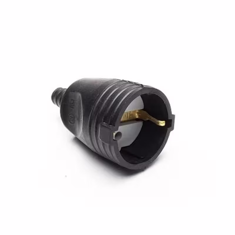 Български куплунг за контакт "шуко", гумиран, 220V, 16A