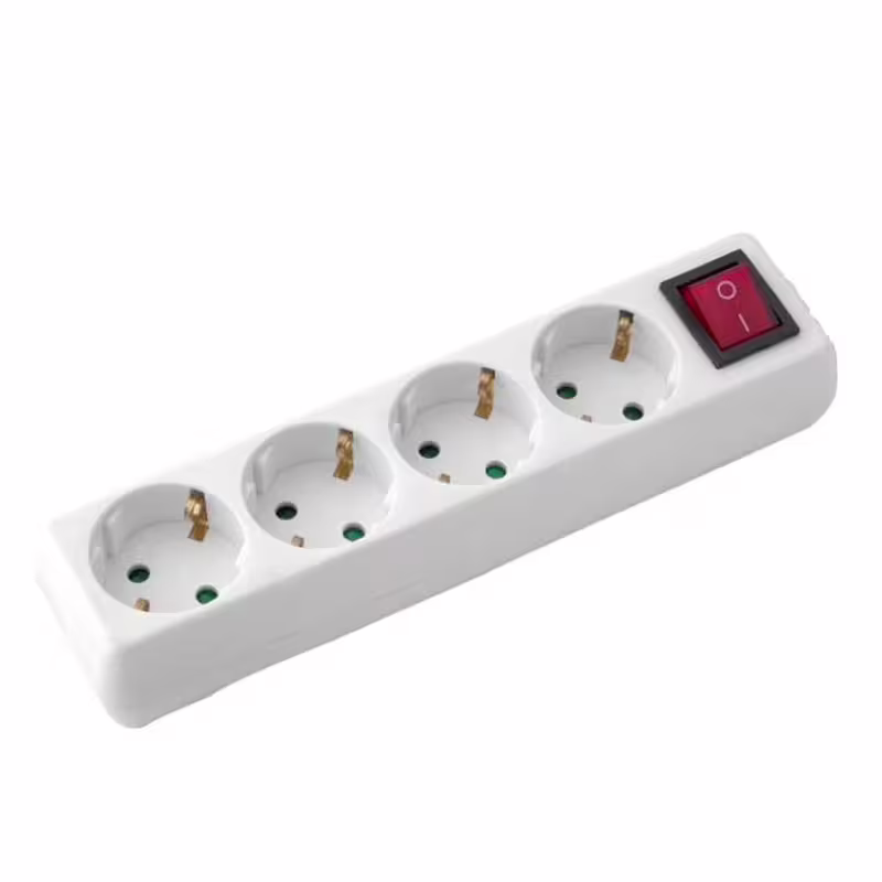 Българска разклонителна кутия, ключ, 4-ка, без кабел, 220V, 16A