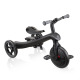 Детска триколка Globber Explorer Trike 4 в 1 Deluxe Play – черна