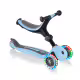 Сгъваема тротинетка с родителски контрол, GO UP Foldable Plus Lights - пастелно синя