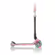 Сгъваема тротинетка с родителски контрол, GO UP Foldable Plus Lights &ndash; пастелно розова