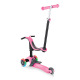 Тротинетка Globber 4 в 1 със степенки, GO UP Sporty Plus Lights – наситено розова