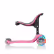 Тротинетка Globber 4 в 1 със степенки, GO UP Sporty Plus Lights &ndash; наситено розова