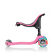 Тротинетка Globber 4 в 1 със степенки, GO UP Sporty Plus Lights – наситено розова