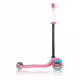 Тротинетка Globber 4 в 1 със степенки, GO UP Sporty Plus Lights &ndash; наситено розова