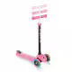 Тротинетка Globber 4 в 1 със степенки, GO UP Sporty Plus Lights &ndash; наситено розова